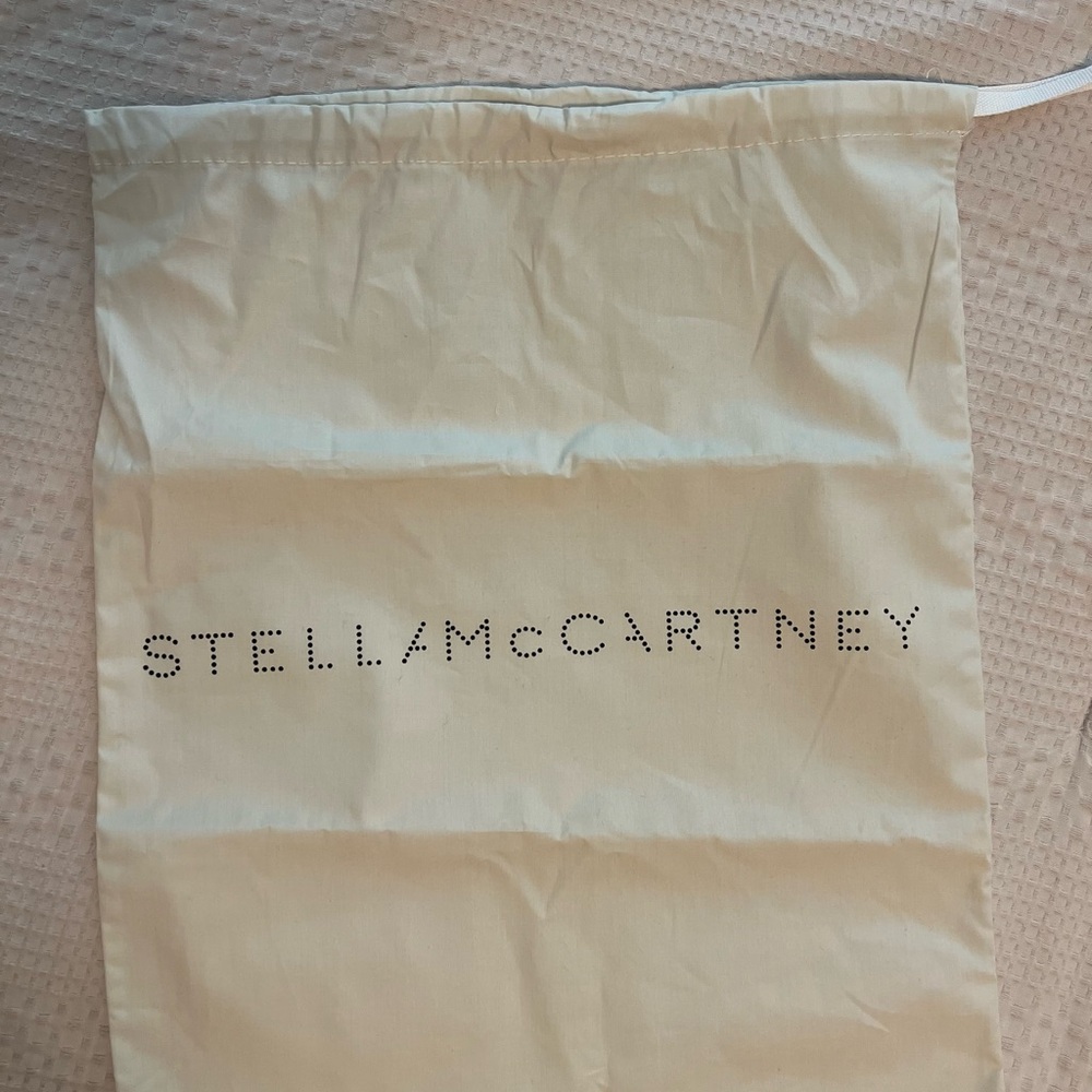 Stella McCartney Cream Drawstring Logo Dust Bag